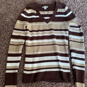 Women’s brown striped sweater S